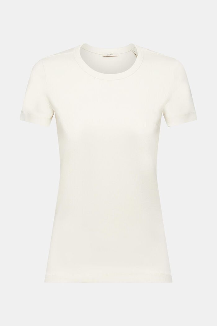 Ribbad T-shirt med rund halsringning, ICE, detail image number 6