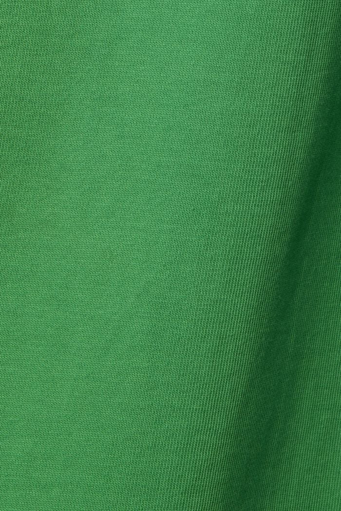 T-shirt i bomullsjersey med logo, unisexmodell, GREEN, detail image number 7