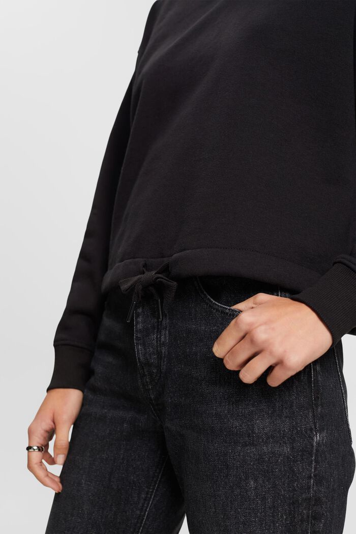 Sweatshirt med huva, BLACK, detail image number 0