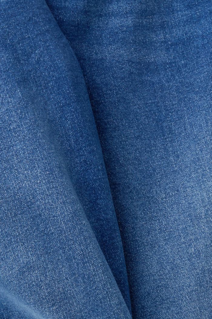 Jeans med raka ben och hög midja, BLUE MEDIUM WASHED, detail image number 5