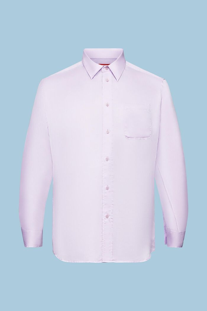 Långärmad skjorta i satin, LAVENDER, detail image number 6