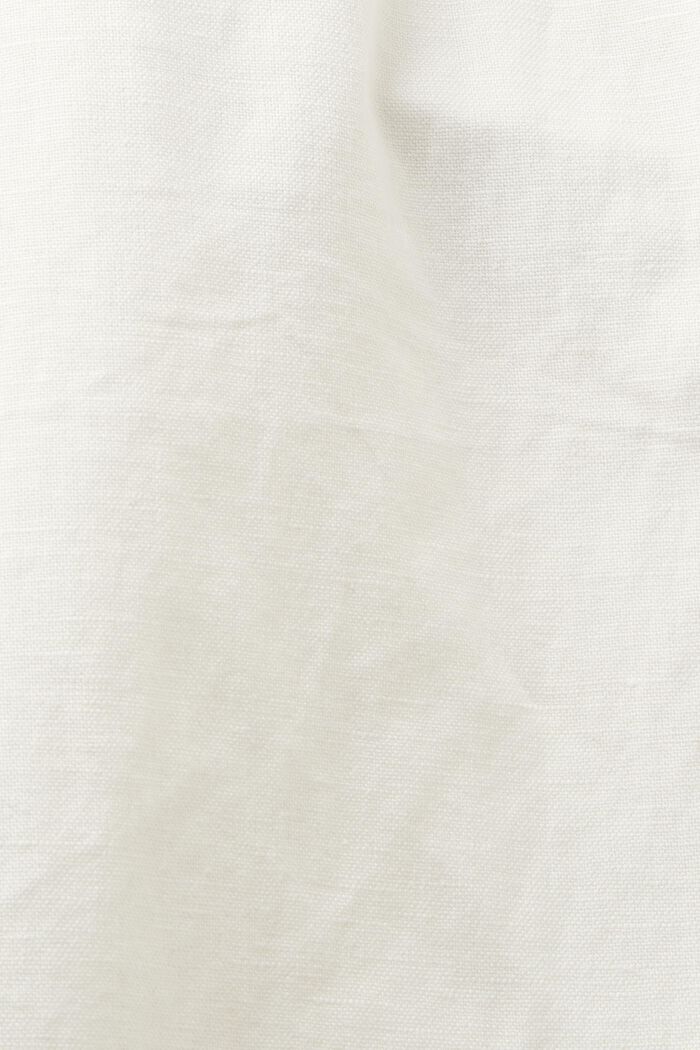 Rak byxa av linne-bomull, OFF WHITE, detail image number 6