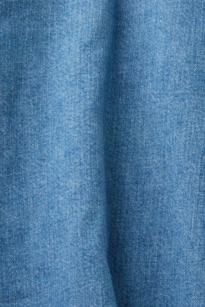 Jeansskjorta, BLUE LIGHT WASHED, detail image number 4