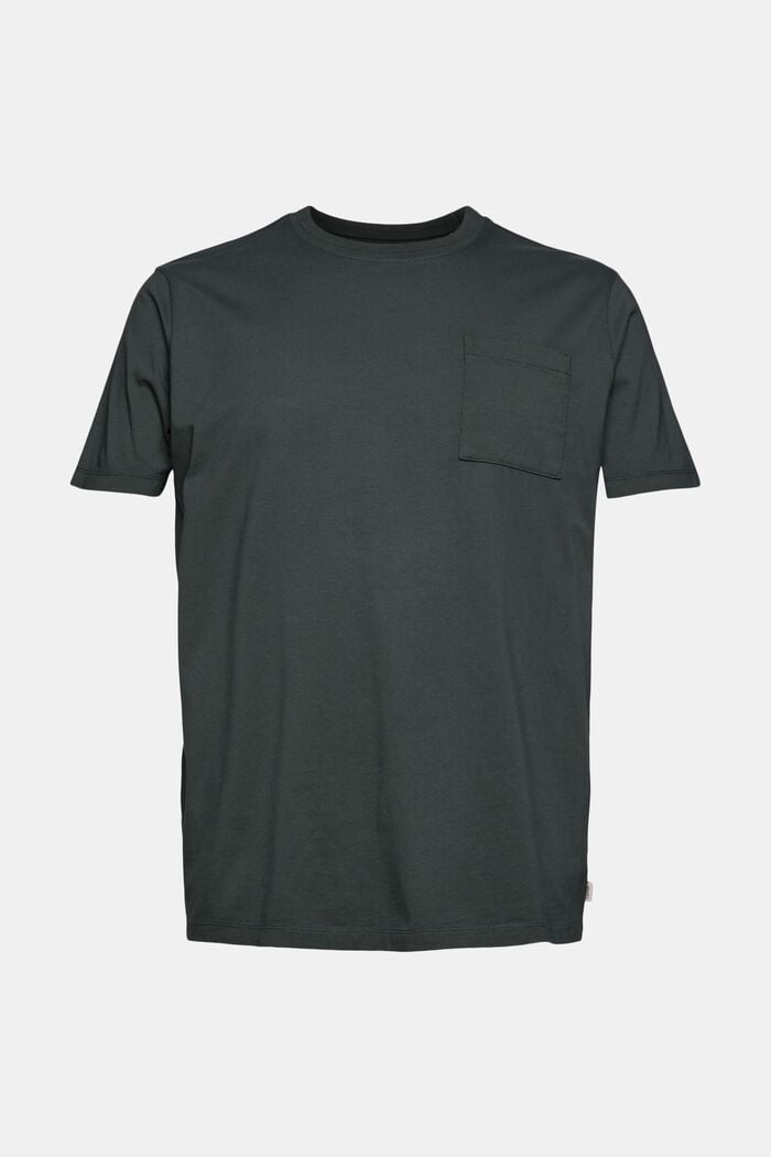 Jersey-T-shirt med bröstficka