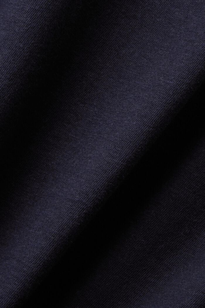 Jersey-T-shirt, bomull-linnemix, NAVY, detail image number 5