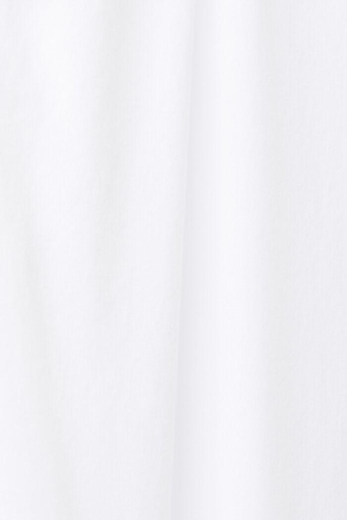 Bomullsblus med knytdetalj, WHITE, detail image number 4