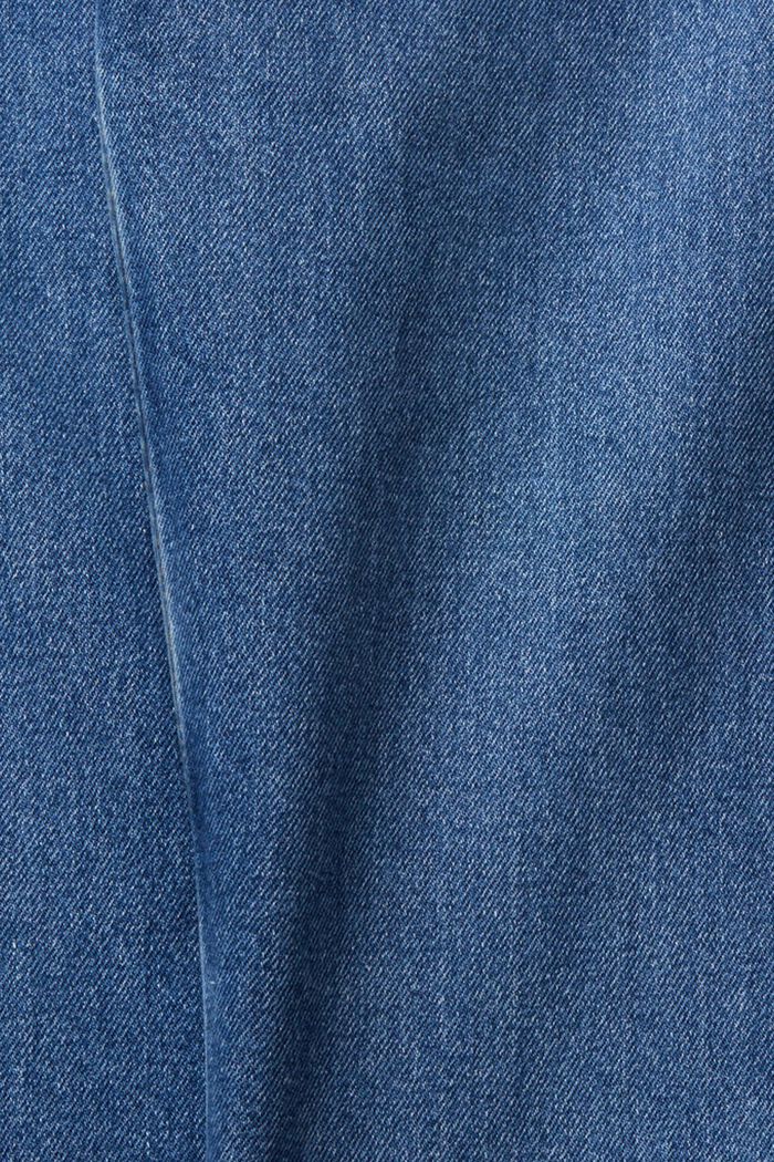 Jeans med raka ben och hög midja, BLUE MEDIUM WASHED, detail image number 6