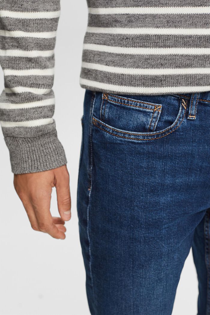 Återvunnet: slim fit jeans, BLUE DARK WASHED, detail image number 2