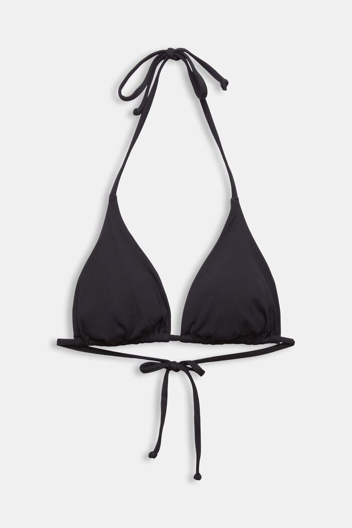 Vadderad trekantig bikiniöverdel, BLACK, detail image number 4
