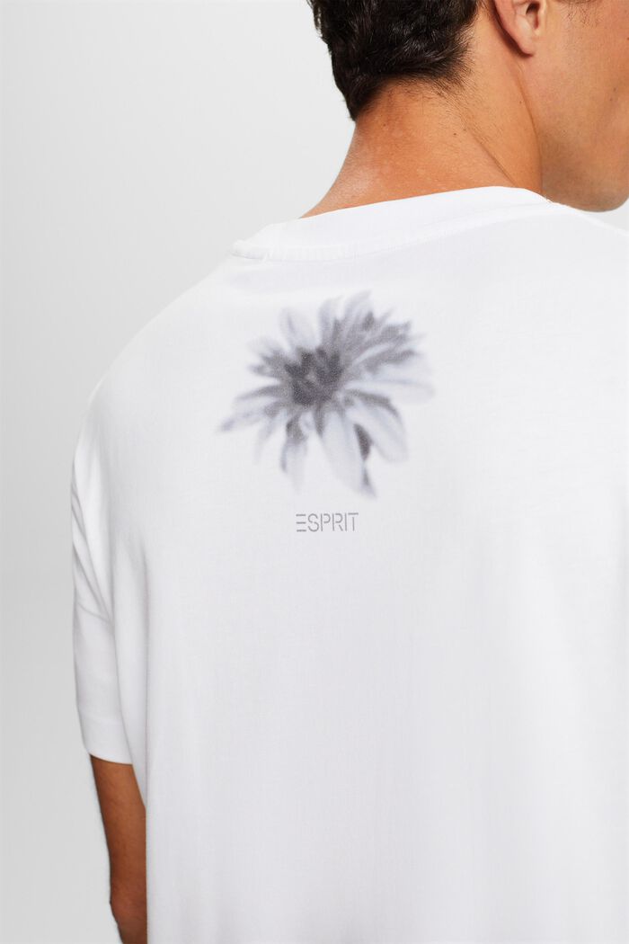 T-shirt i ekologisk bomull med tryck, WHITE, detail image number 3