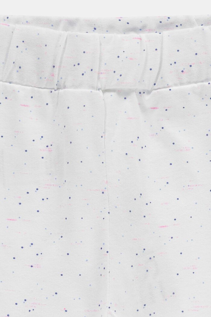 Shorts i jersey av ekologisk bomull, WHITE, detail image number 2