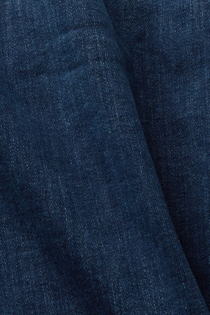 Jeansjacka i hållbar bomullsdenim, BLUE DARK WASHED, detail image number 1
