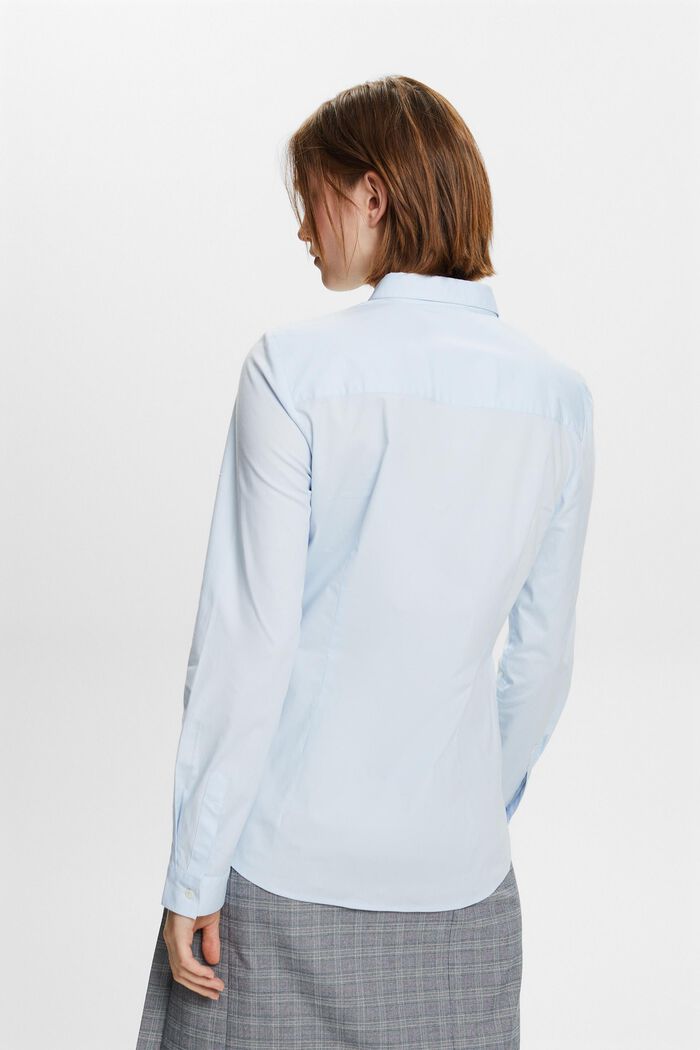 Långärmad poplinskjorta, PASTEL BLUE, detail image number 4