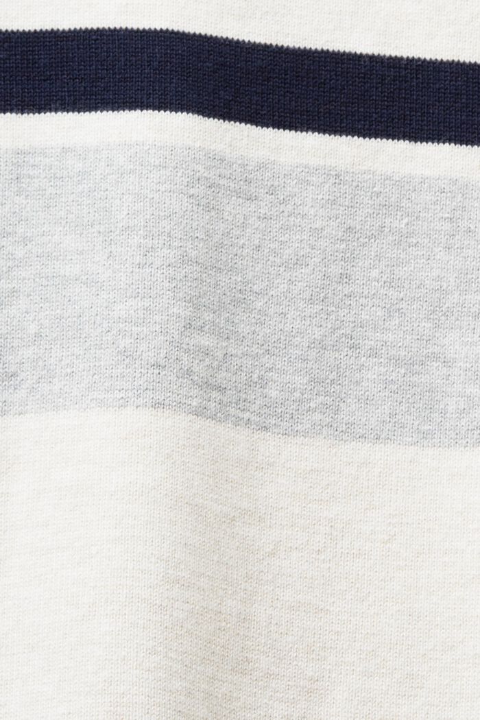 Randig kortärmad tröja, OFF WHITE, detail image number 4