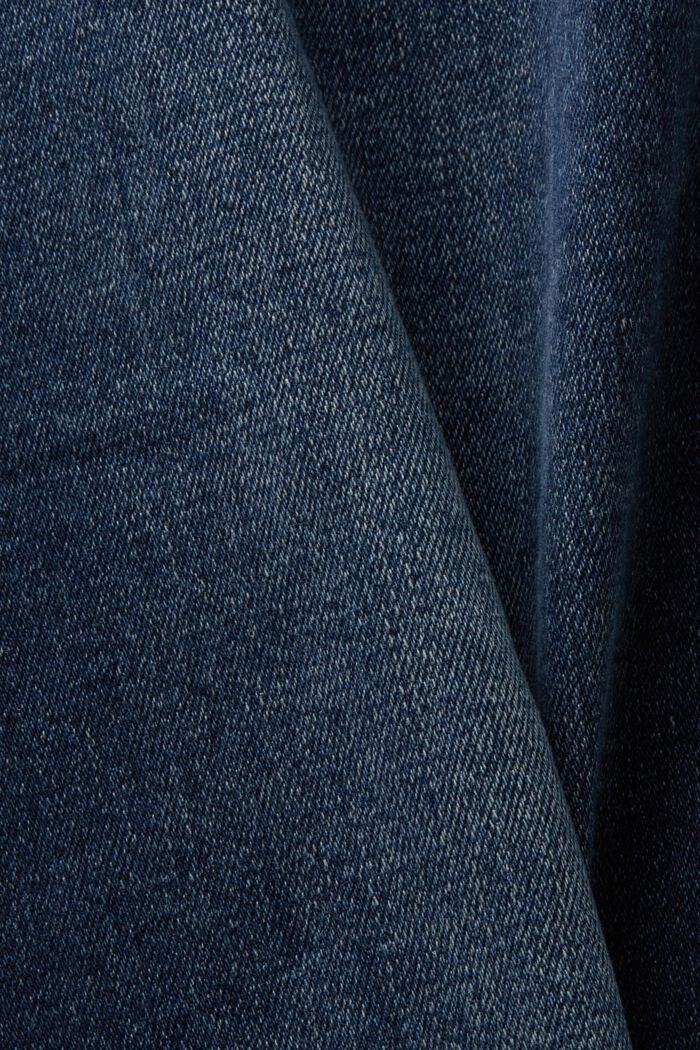 Återvunnet: Raka jeans med medelhög midja, BLUE LIGHT WASHED, detail image number 4