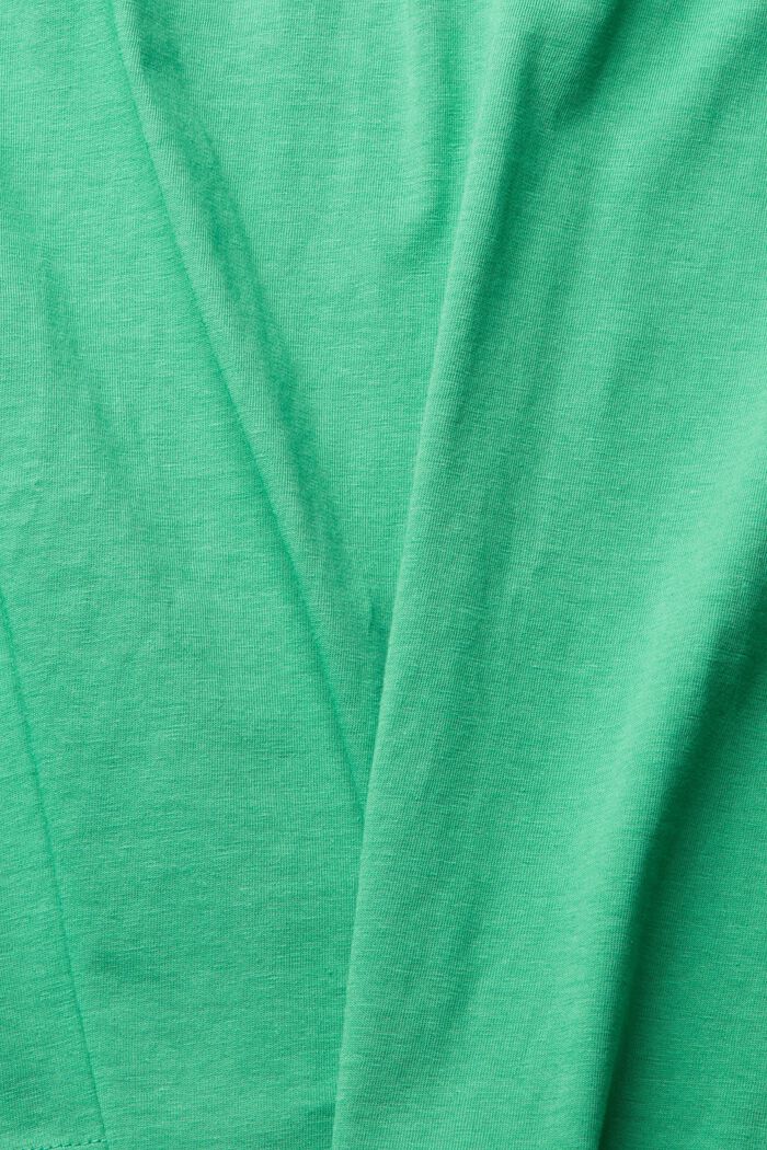 T-shirt i jersey med stort märke, GREEN, detail image number 5