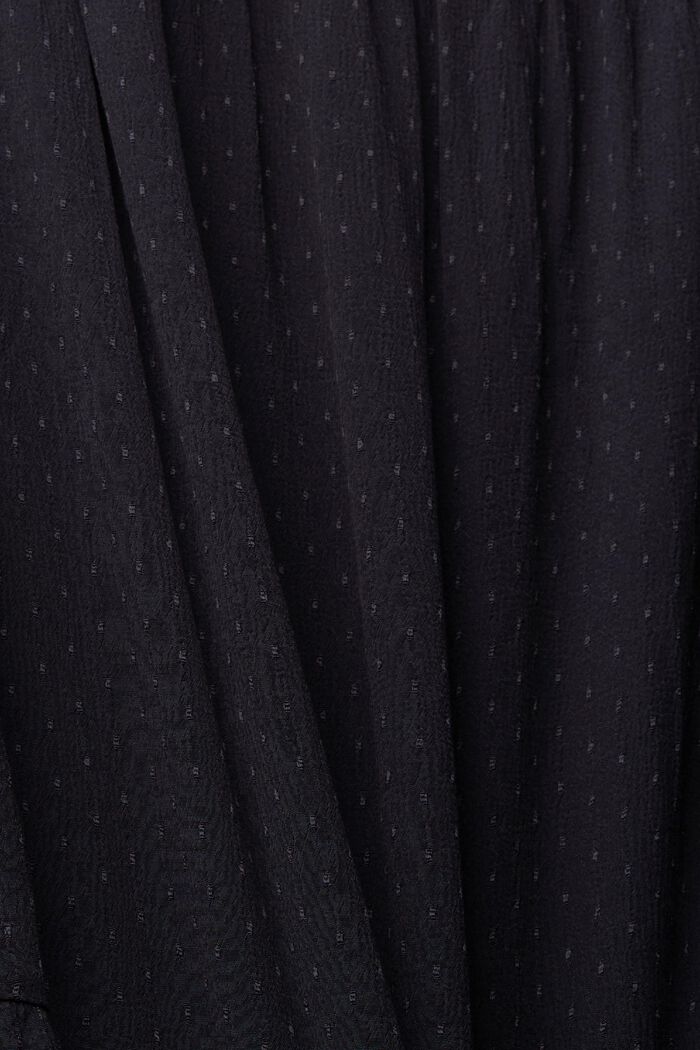 Prickig klänning med volanger, BLACK, detail image number 4