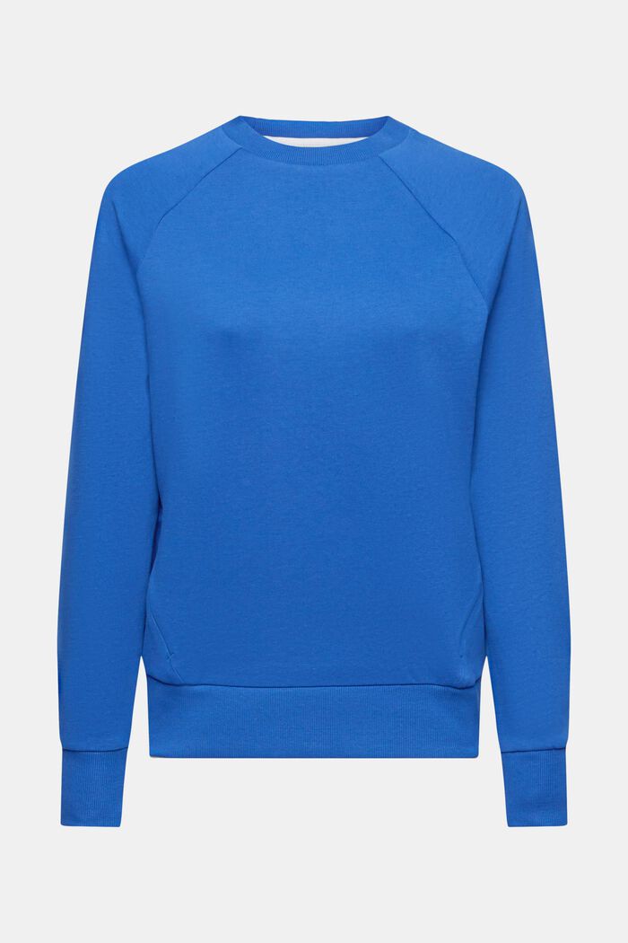 Sweatshirt med fickor med dragkedja, BRIGHT BLUE, detail image number 6