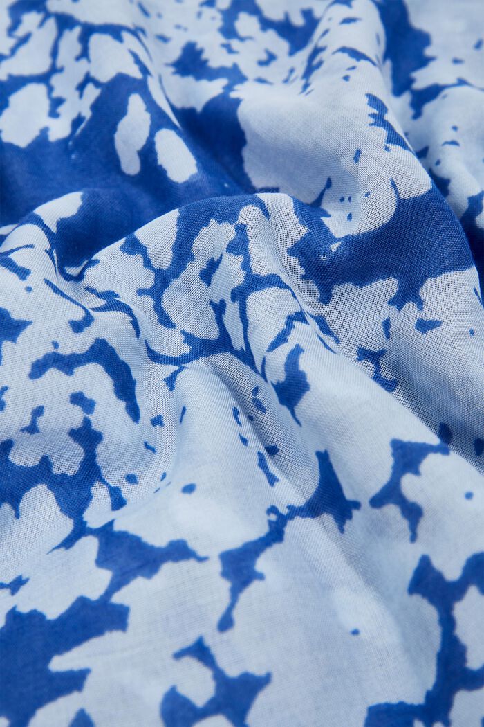 Återvunnet material: konstfullt mönstrad sjal, GREY BLUE, detail image number 2
