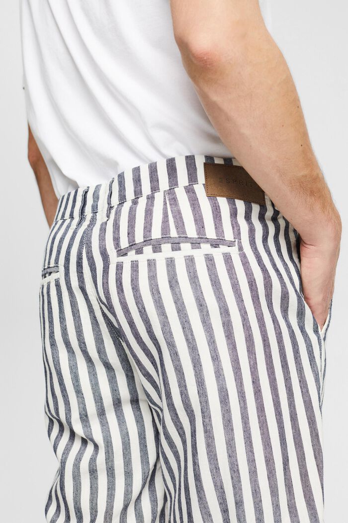 Med linneandel: randiga shorts, OFF WHITE, detail image number 5