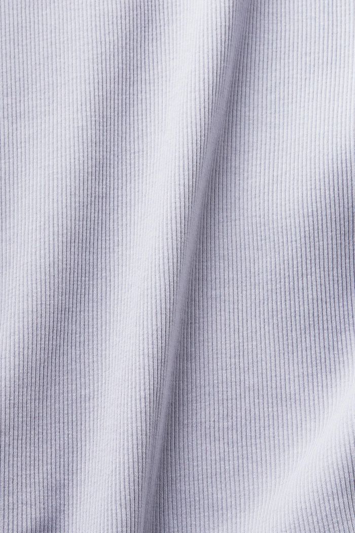 Mönstrat racerback-linne av bomull, LIGHT BLUE LAVENDER, detail image number 5