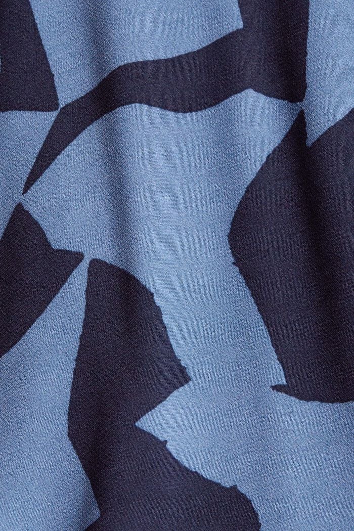 Mönstrad klänning med LENZING™ ECOVERO™, GREY BLUE, detail image number 4