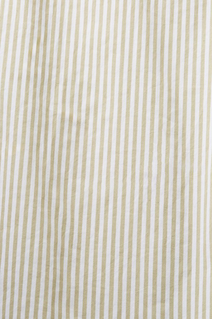 Randig skjorta i bomullspoplin, PISTACHIO GREEN, detail image number 4