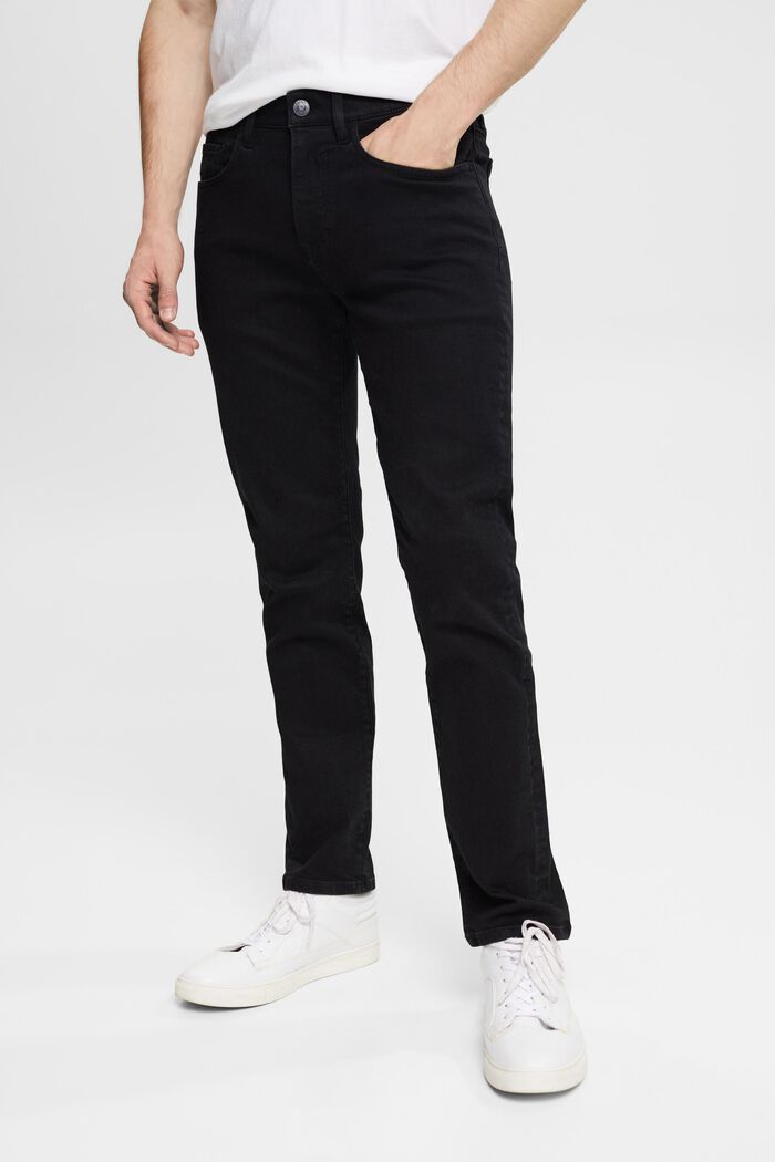 Jeans i ekologisk bomull, BLACK RINSE, detail image number 0