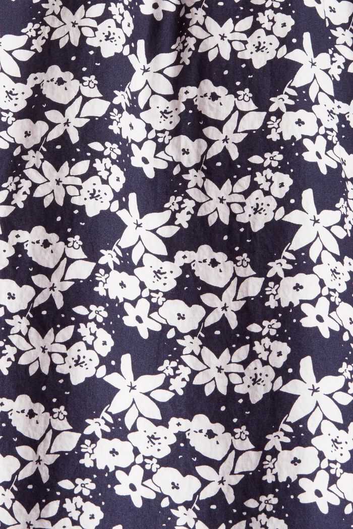 Klänning med småblommigt mönster, NAVY, detail image number 1