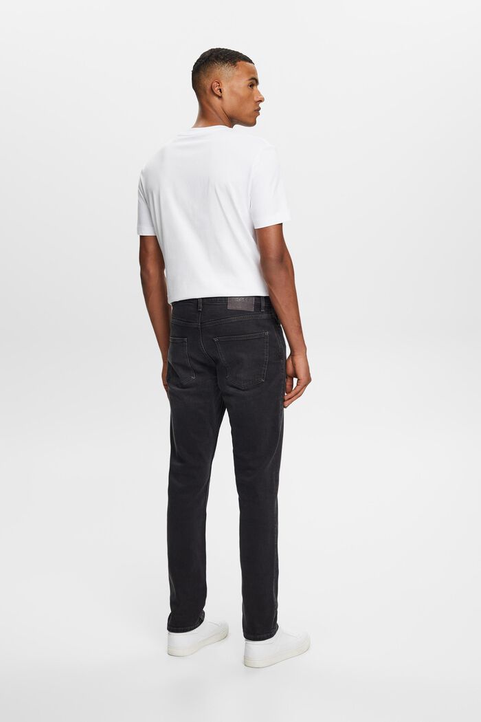 Jeans med smal passform, BLACK DARK WASHED, detail image number 3