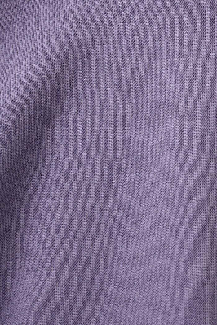 Sweatshirt med huva och logobroderi, LAVENDER, detail image number 4