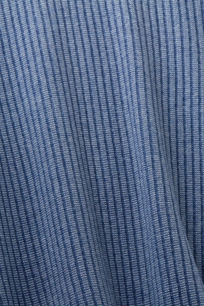 Tvåfärgad ribbstickad tröja, BLUE, detail image number 5