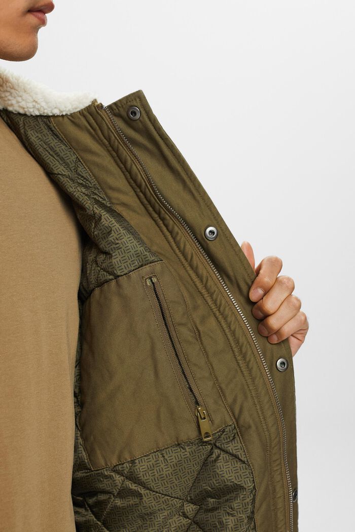 Jackets outdoor woven, KHAKI GREEN, detail image number 3