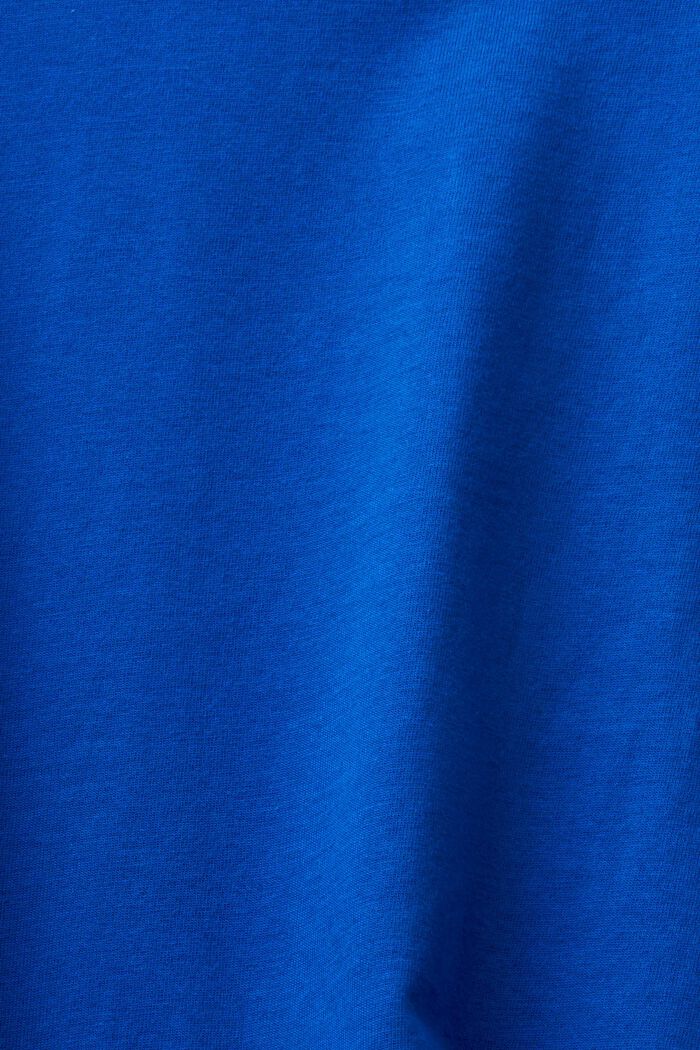 Kortärmad T-shirt med rund ringning, BRIGHT BLUE, detail image number 4