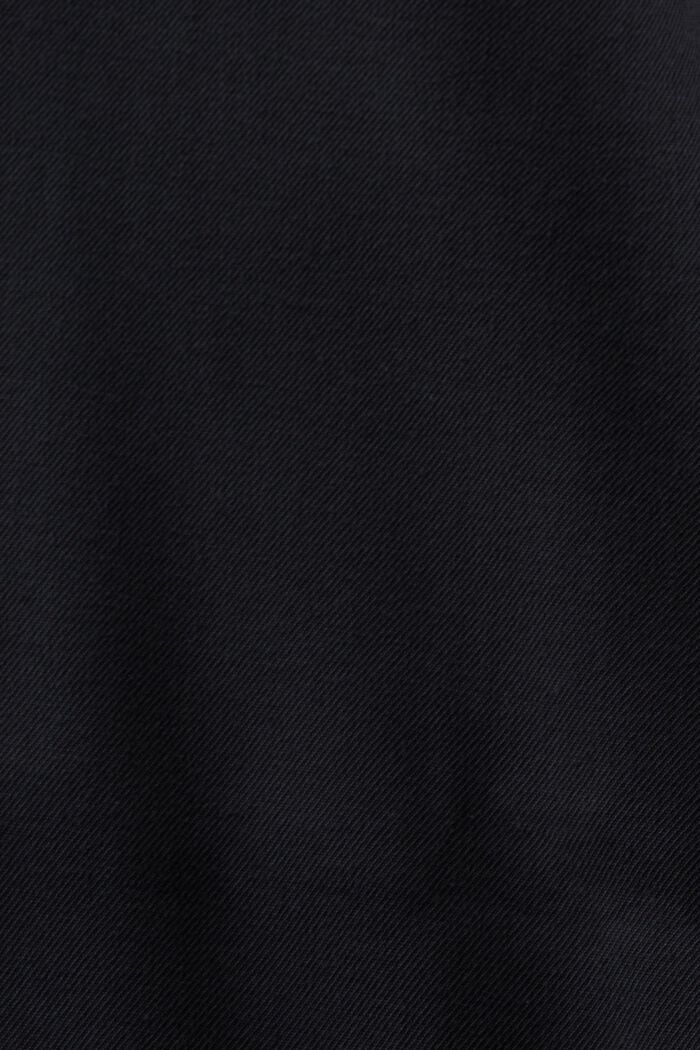 Oversize skjortklänning i midilängd, BLACK, detail image number 4