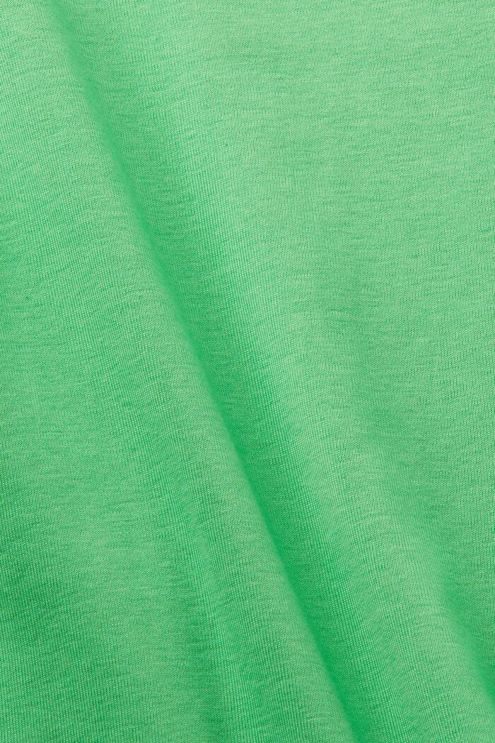 T-shirt i jersey med applicerad strasslogo, GREEN, detail image number 5