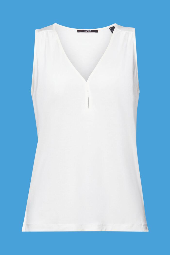 Linne i jersey, TENCEL™ lyocell, WHITE, detail image number 7