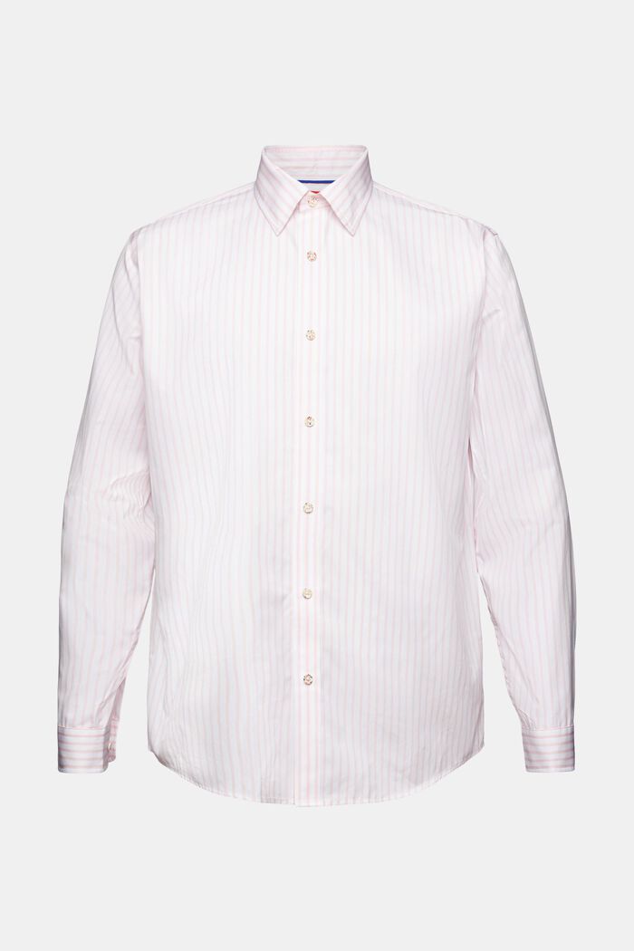 Randig skjorta i bomullspoplin, PASTEL PINK, detail image number 6
