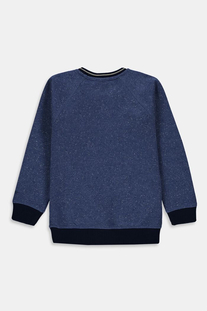 Sweatshirt med 3D-artwork, 100% bomull, BLUE, detail image number 1