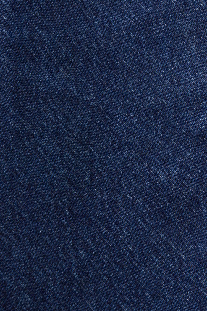 Jeans med raka ben och hög midja, BLUE DARK WASHED, detail image number 4