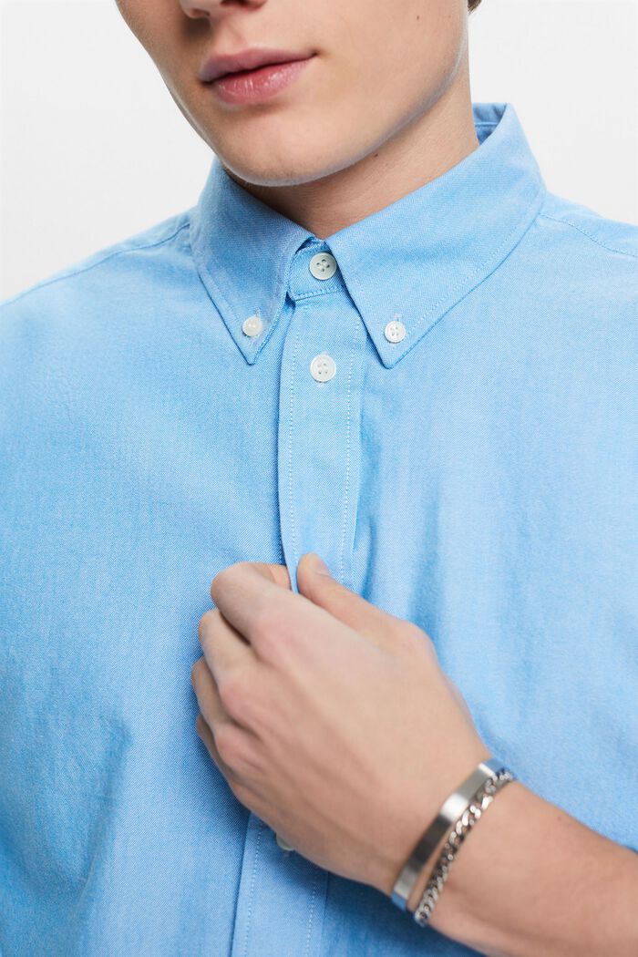Oxfordskjorta i bomull, BLUE, detail image number 2