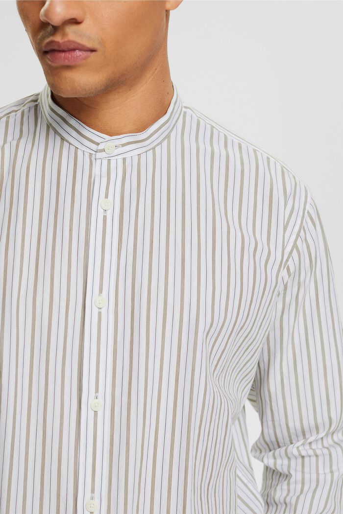 Skjorta med randmönster, WHITE, detail image number 2