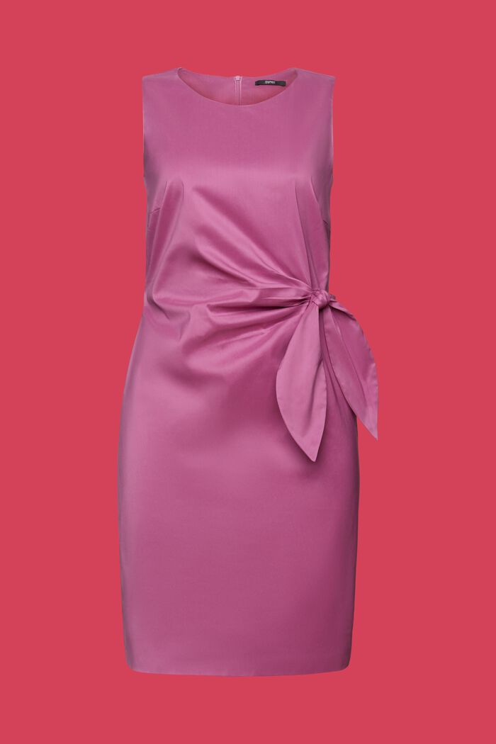 Klänning i pennmodell med knutdetalj, VIOLET, detail image number 5