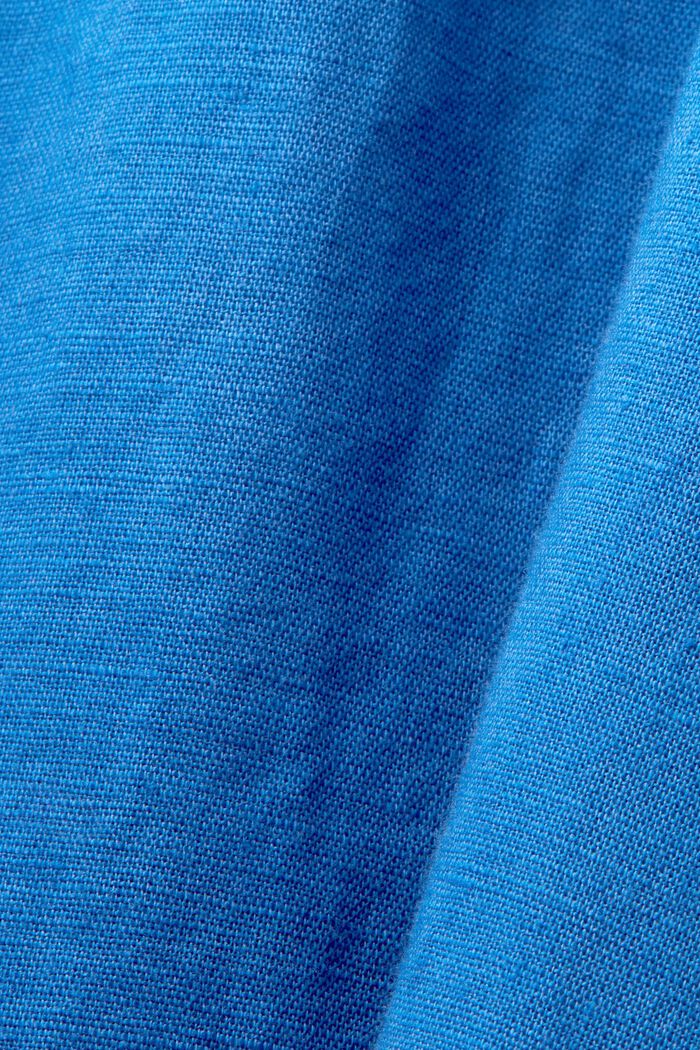 Miniklänning, bomull-linnemix, BRIGHT BLUE, detail image number 5