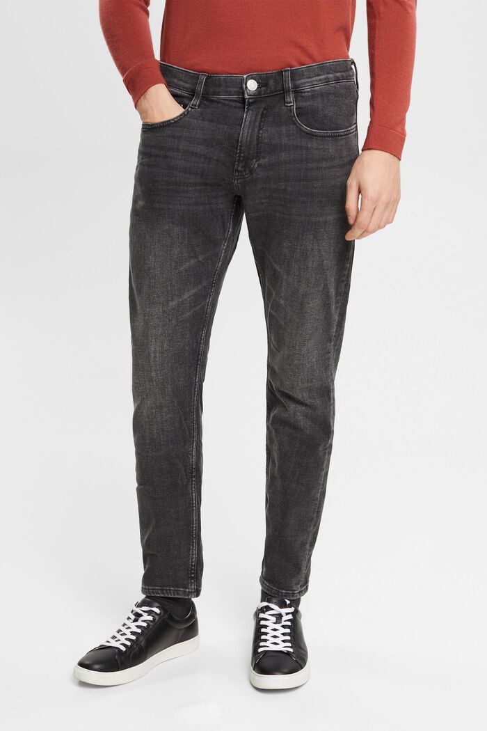 Jeans med smal passform, BLACK MEDIUM WASHED, detail image number 0