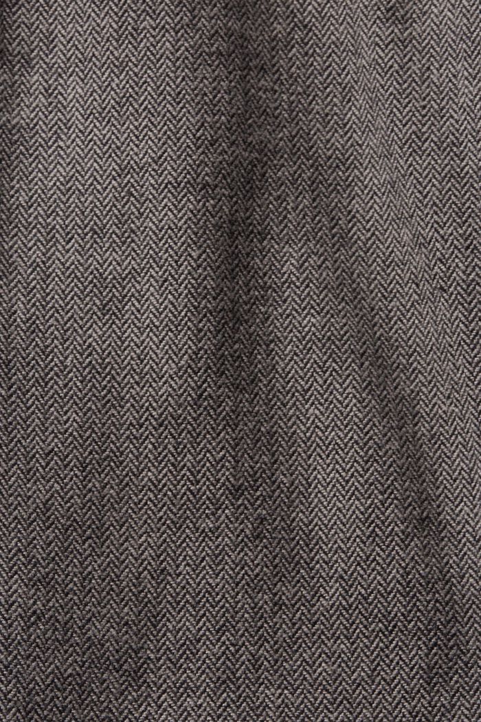 Fiskbensmönstrad byxa med smal passform, GREY, detail image number 5