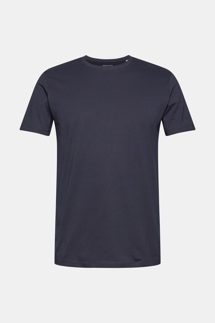 Jersey-T-shirt av 100% ekobomull, NAVY, detail image number 0