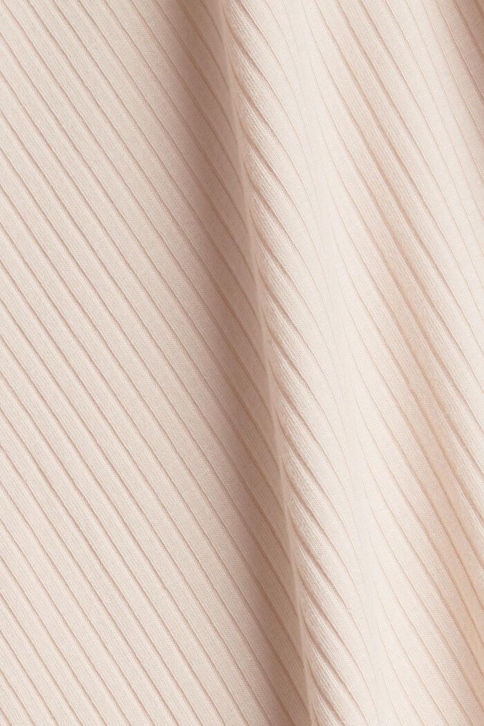 Ribbstickat linne i LENZING™ ECOVERO™, NUDE, detail image number 1