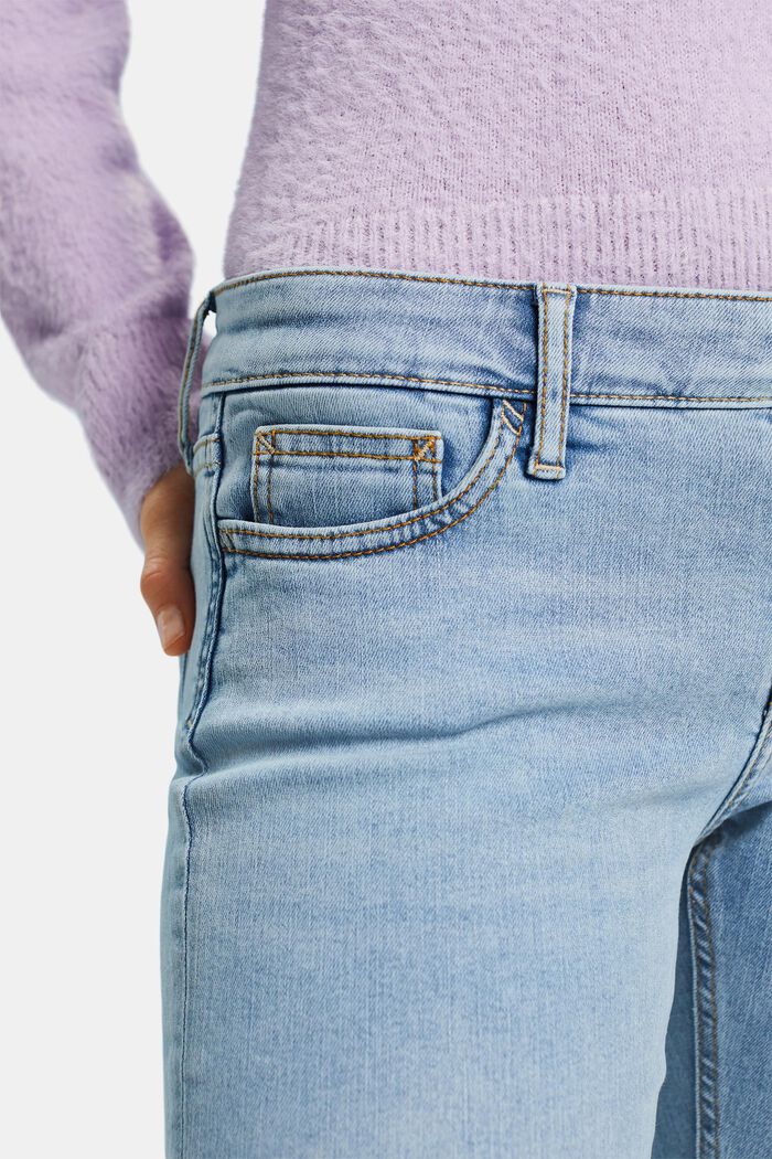Skinny-jeans med låg midja, BLUE LIGHT WASHED, detail image number 4
