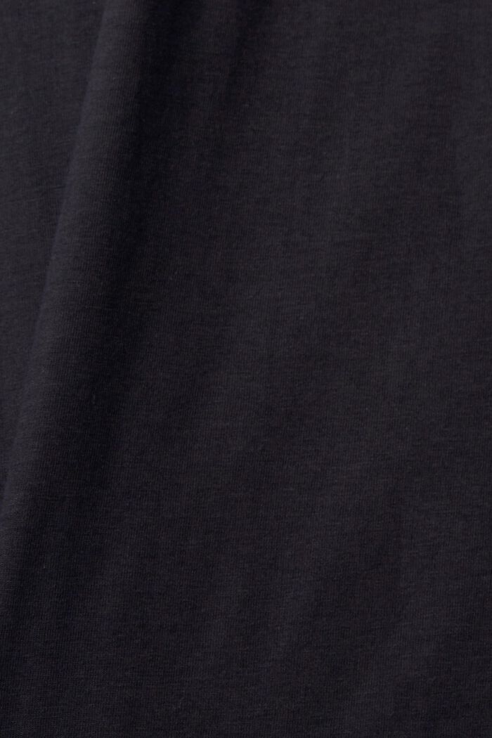 T-shirt med logotryck, BLACK, detail image number 5